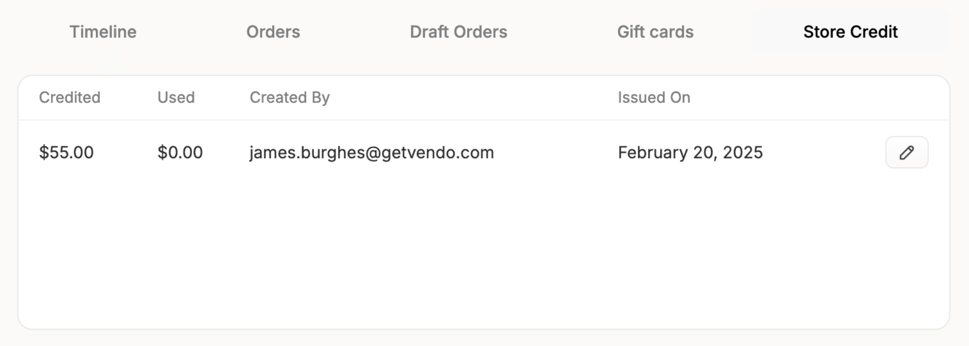 Assign Store Credits