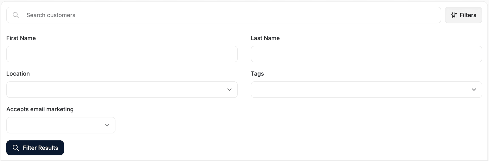 Searching Customers